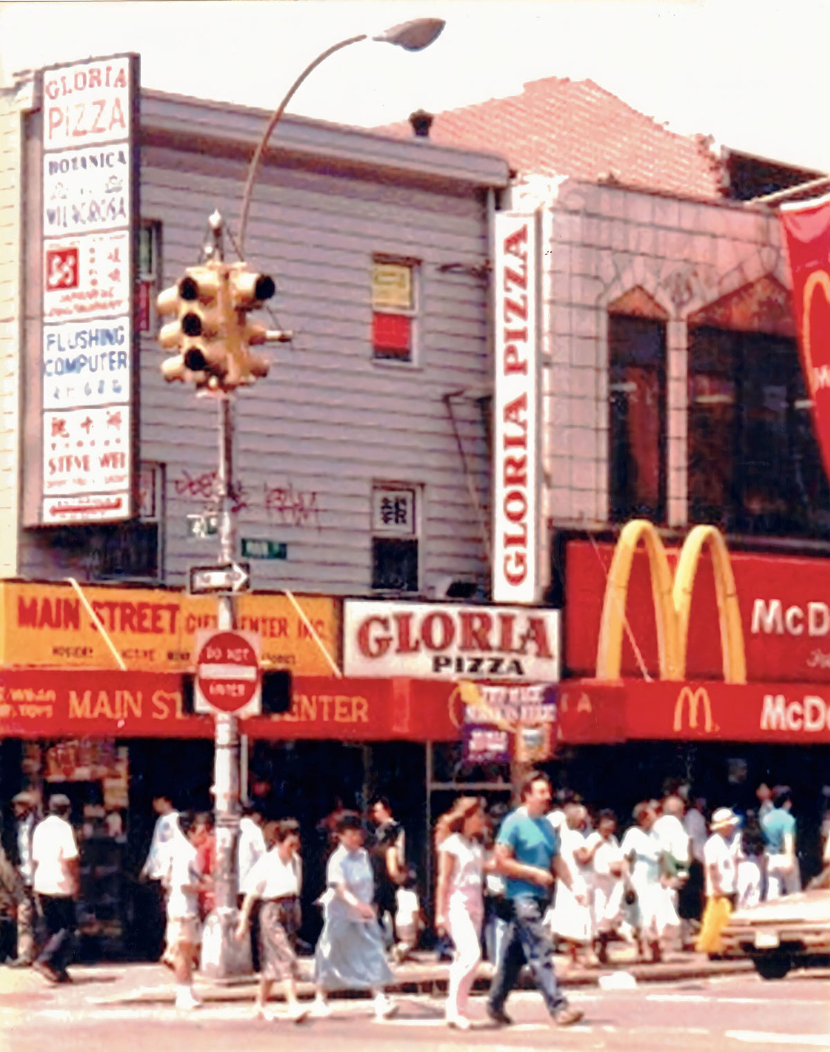 Archival New York restaurant street scene from the family collection